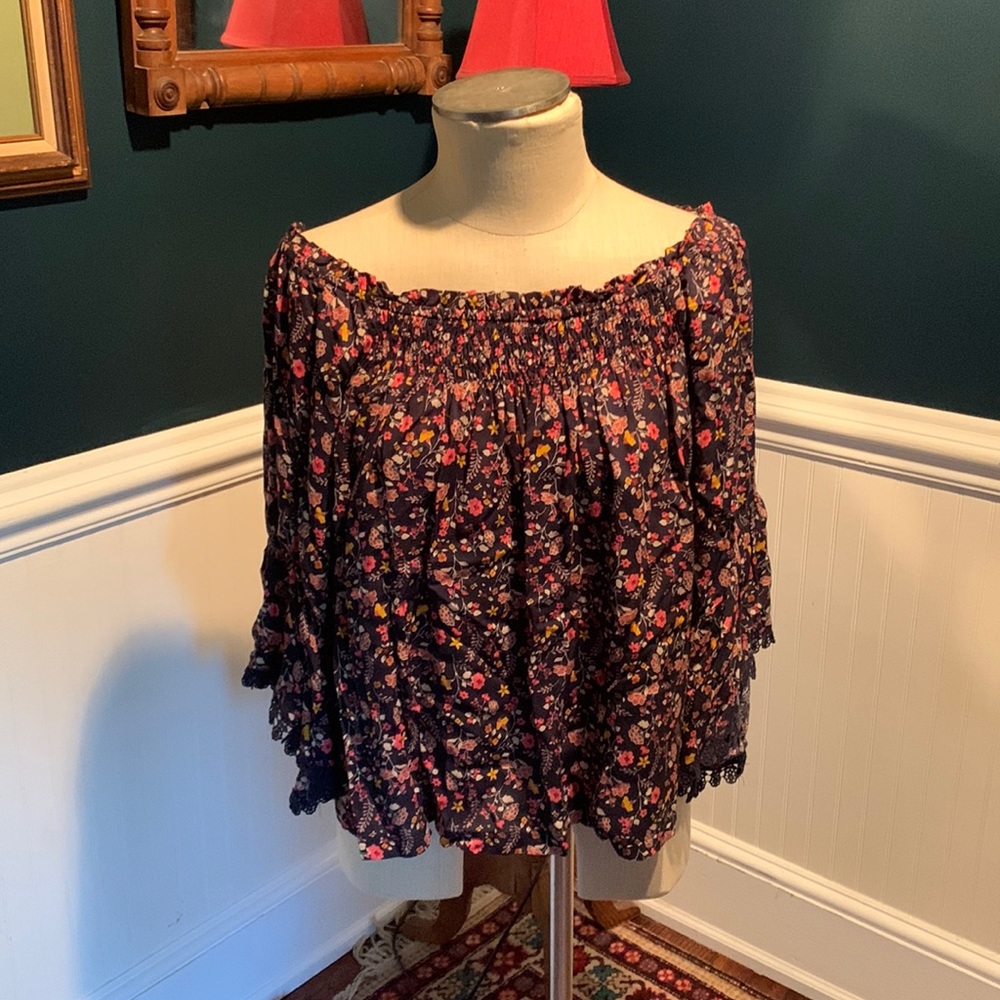 Floral off the shoulder top